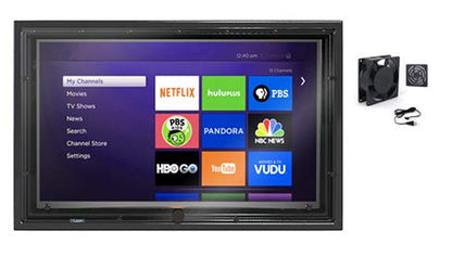 The TV Shield 36-43 Inch Outdoor TV Box with Anti-Glare and Cooling Fan - color: Anti-Glare + Cooling Fan, size: 36-43"