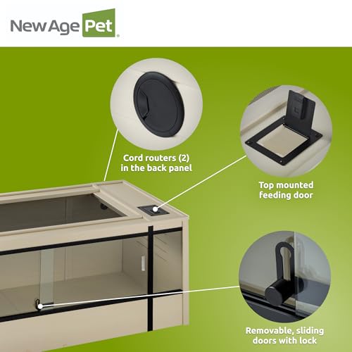 New Age Pet® ECOFLEX® 60" Mojave Reptile Enclosure, X-Large, Maple - color: Tan, size: Extra Large