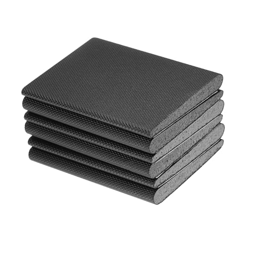 uxcell 6Pcs Door Corner Seals, Self-Adhesive Door Frame Seal Weather Stripping Draft Stopper for Weather Protection Isolation of Noise (2" x 1.7", Black) - color: Black