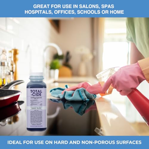 ForPro Total-Cide Disinfectant Solution, 2X Concentrated Formula, Hospital Grade Sanitizer & All Purpose Cleaner, 16 Fl Oz - size: 16 Fl Oz (Pack of 1)
