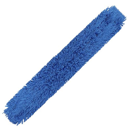 60 Inch Commercial Dust Mop Head: Replacement Medium Washable Industrial Mop Head Sweeper and Janitorial Replacement Blue - color: Blue - 60 Inch - 1 Pack - Scrubby