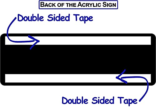 Floor Sign for Door, Acrylic Plastic, Black and White, Rounded Corners, Durable, Long Lasting with Double Sided Tape in the Back - 3" x 9" (3rd Floor) - style: 3rd Floor