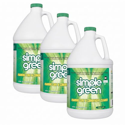 Simple Green Foaming Coil Cleaner - Gallon, 128 Fl Oz (Pack of 3) - size: 128 Fl Oz (Pack of 3)