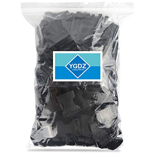 YGDZ 1 Inch Plastic Buckles, 80 Side Release Strap Buckles and Slides Parachute Buckles for DIY Backpack Luggage Strap - size: 1 INCH 80PCS