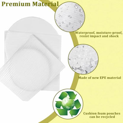 50 Pack Large Foam Pouches 14x18", Cushion Foam Wrap Pouches - color: TW-14x18inch