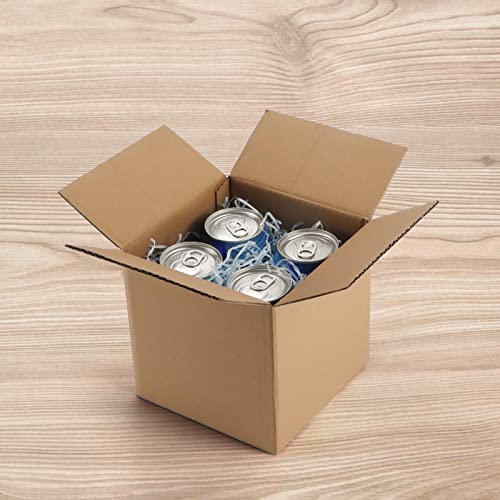 CRUGLA 6x6x6 Shipping Boxes Set of 25, Cardboard Corrugated Mailing Box for Packaging - size: 6x6x6 Inch 25 Pack