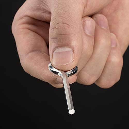 PAGOW 10 Pack 5/32" Standard Hex Dogging Key with Full Loop, Allen Wrench Door Key for Christmas Festival Party Decoration Hurricane Protection Push Bar Panic Exit Devices(0.84" x 2.78") - style: 10 Pack 5/32 inch