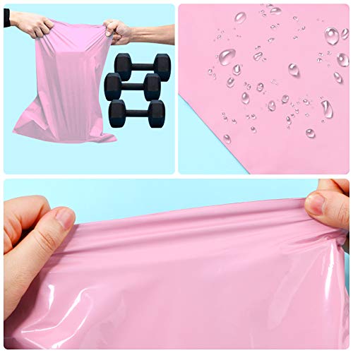 10 x 13.6inch Pink Poly Mailer Bags with Self Adhesive Strip,30 Pcs