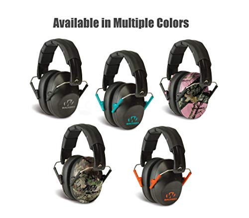 Walker's Unisex Adult's Lightweight Foldable Hearing Protection 22 dB Noise Reduction Pro Low-Profile Earmuffs - color: Orange, size: One Size