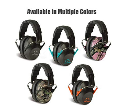 Walker's Unisex Adult's Lightweight Foldable Hearing Protection 22 dB Noise Reduction Pro Low-Profile Earmuffs - color: Orange, size: One Size