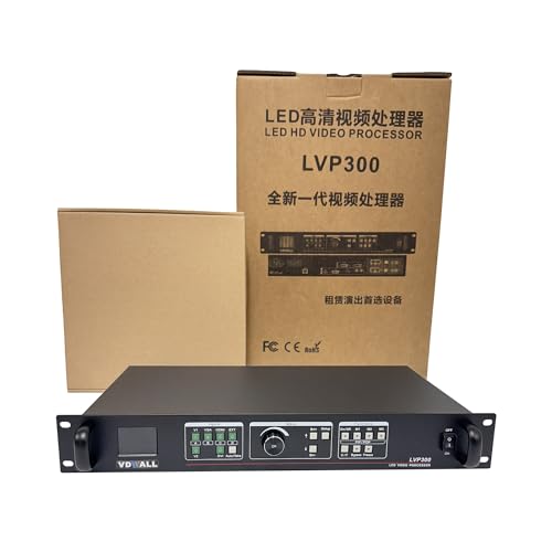 VDWall LVP300 LED Video Processor | Professional Video Wall Controller for LED Display Screens, Panels and Signage | Ideal for Rental Events, Fixed Installations, Small to Medium Video Wall Setups