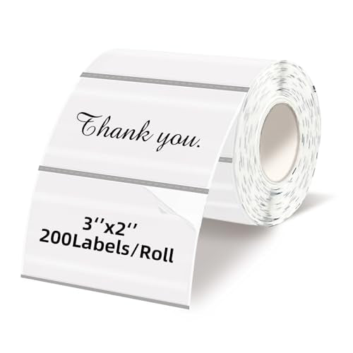 Starboling 3" x 2" Clear Thermal Labels,Self-Adhesive Rectangle Thermal Printer Sticker,for Price,Barcode,Mailing,Name - color: 2''x3''transparent, size: 2''x3''