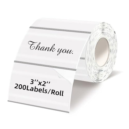Starboling 3" x 2" Clear Thermal Labels,Self-Adhesive Rectangle Thermal Printer Sticker,for Price,Barcode,Mailing,Name - color: 2''x3''transparent, size: 2''x3''