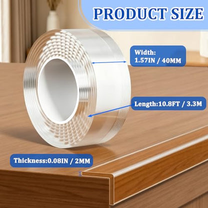 1.57in x 10.8ft Corner Protector Baby,Clear Edge Protector Strip - size: 1.57IN x 10.8FT