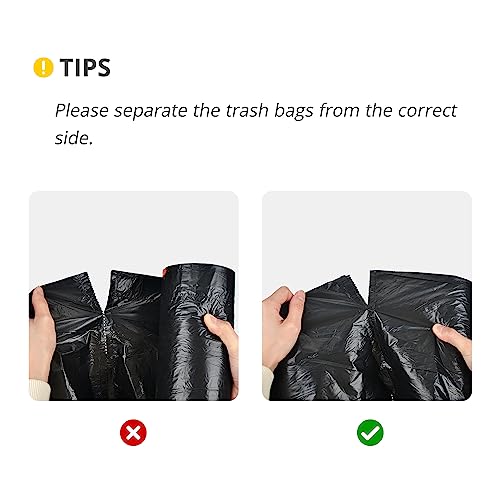15 Gallon Drawstring Trash Bags, 102 Count, Black - size: 1 Count (Pack of 102)