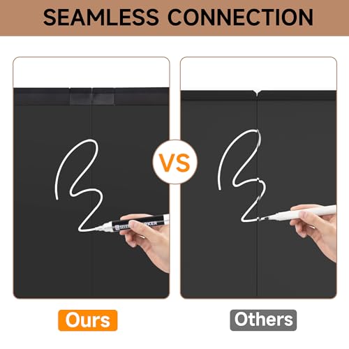 SELEAD Folding Magnetic Chalkboard 60 x 40 Inches - Black Aluminum Frame - size: 60"W x 40"H (single-sided)