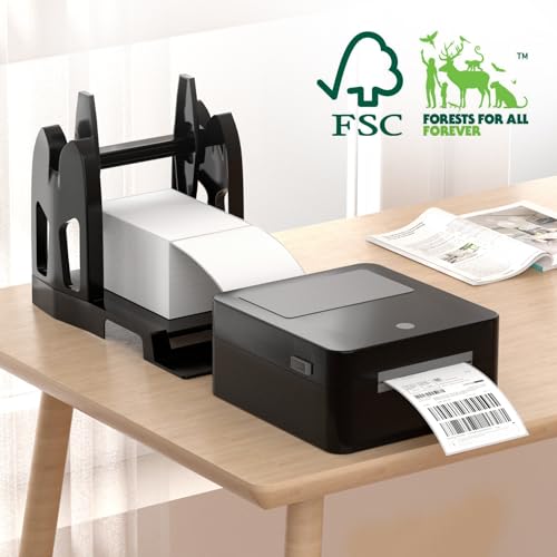 Methdic 1000 Labels Fanfold 4”x 6” Direct Thermal Shipping Labels Self Adhesive，Postage Mailing Labels for Thermal Printer Fangtek Soonmark Zebra Rollo（2 Stacks） - style: Fanfold 500*2 Labels