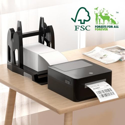 Methdic 1000 Labels Fanfold 4”x 6” Direct Thermal Shipping Labels Self Adhesive，Postage Mailing Labels for Thermal Printer Fangtek Soonmark Zebra Rollo（2 Stacks） - style: Fanfold 500*2 Labels