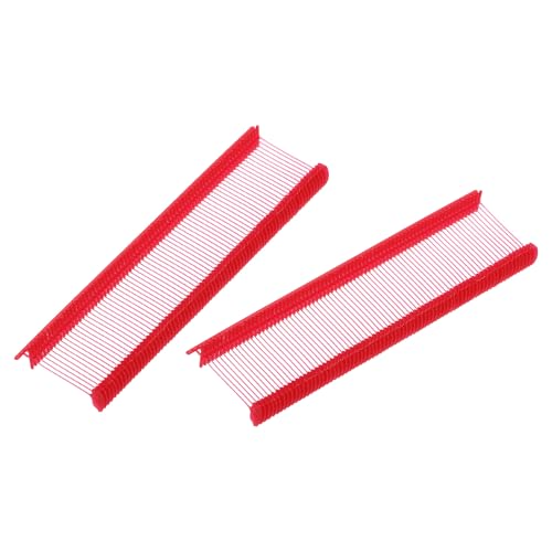 MECCANIXITY 1000 Pcs Standard Tagging Barb Fasteners, 1 Inch Red Tagging Gun Fasteners Tagging Gun Refill Plastic Garment for Clothing Fine Stitch Price Refills Tag Label - color: Red, size: 1 Inch