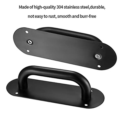 Door Handle Pull Push Door Plate, 2pcs Door Push Plate Handles, Heavy Duty Barn Door Pulls, Cabinet Drawer Push Pull Handles for Kitchen Cabinet Drawer Window Sliding Closet Door Handles(200x65mm) - size: 200x65mm