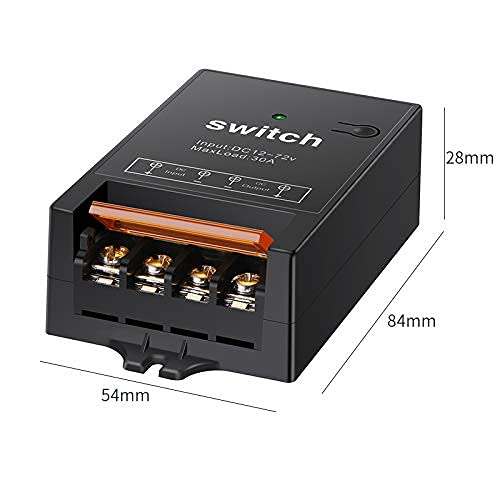 Remote Control Switch 12V,DC 12V-72V/40A Relay with 984FT Long Range - color: Remote Switch--12V-72V--984FT