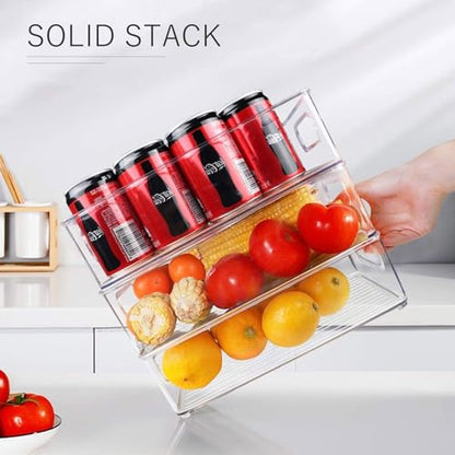 6 Pack Refrigerator Organizer Bins - size: 6 Pack