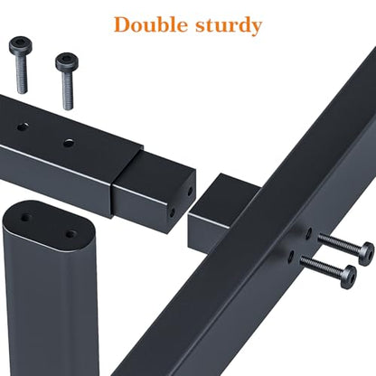 Wiracks Heavy Duty Clothes Rack for Hanging Clothes Clothing Rack 300LBS Portable Clothes Rack 45" L*15" W*66" H Thickened and Widened elliptical Tubes (Black)