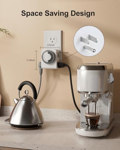 BN-LINK Outlet Timer with 2 Grounded Outlets, Mechanical Light Timer for Electrical Outlet Indoor, 24-Hour 3-Prong for Lamp,Indoor Lighting,Fan and Christmas Light (1 Pack-3Prong(Dual Outlet)) - style: 1 Pack-3Prong(Dual outlet)