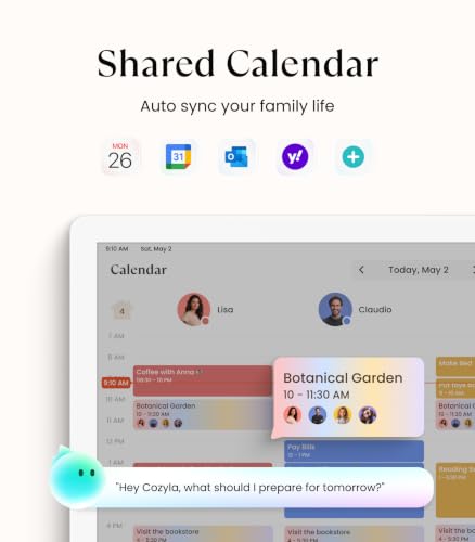 Cozyla Calendar Plus 2: 32" Smart Digital Calendar with Google Play Store - color: White 1080P