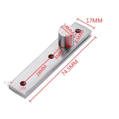 360 Degree Door Pivot Hinge, Tiberham 2Pcs Stainless Steel Rotation Hidden Door Centre Shaft Pivot Hinges, Heavy Duty Concealed Rotating Door Hinge with Fixing Screws (3 x 0.7 Inches)