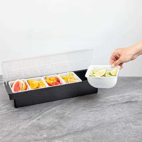 Restaurantware White Plastic Pint Insert, 5.5 x 3.5 x 2.8 In - size: 1.25 Pint