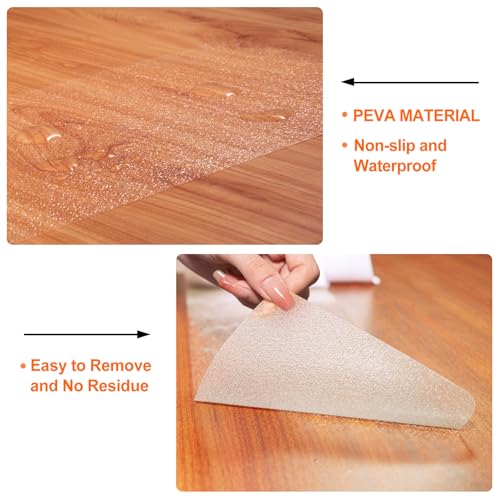 Spurtar Non Slip Staircase Step Treads, 6"x24" 15 Pack Anti Slip Tape for Stairs Indoor, Transparent Grip Tape for Stairs, Clear Skid Guard Safety Stair Runners for Wooden Steps - size: 6"x24"