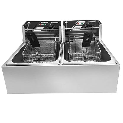 Commercial Electric Deep Fryer, 22.8QT, 5000W - size: 22.8QT