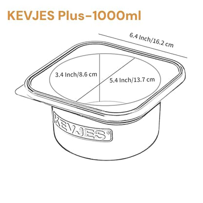 PLUS 1000ml Pizza Dough Proofing Containers, 2-Pack, Bondi Mint - color: Bondi Mint