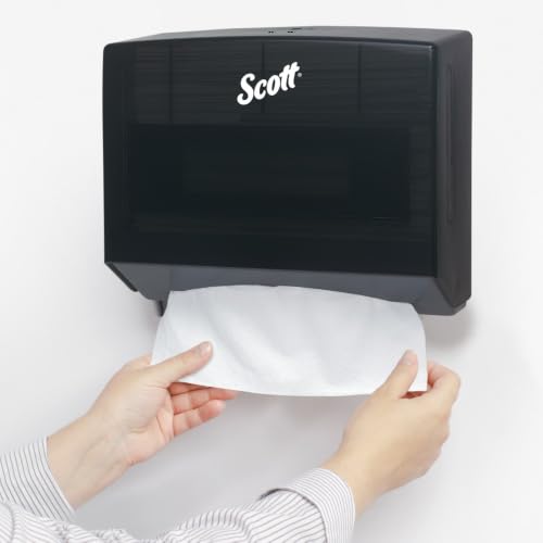 Scott Professional Scottfold Folded Paper Towel Dispenser, Black (09215)