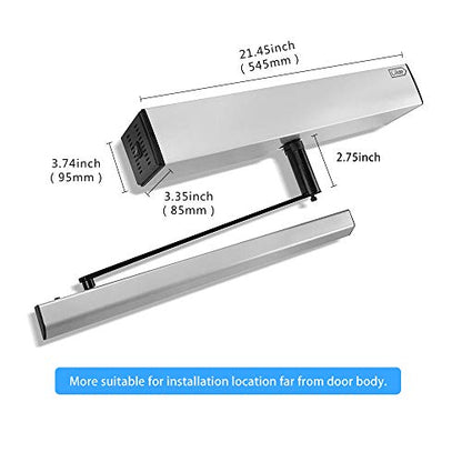 Olideauto Wireless Door Opener Automatic for The Elderly Olideauto Olide-120B+Inswing Arm+2-3/4'' Extend Spacer+2pcs Wireless Push Switches - style: Inswing Arm+Wireless Push Switch