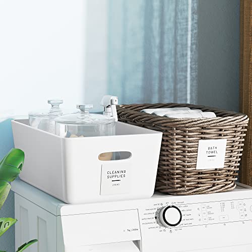 Neatsure 144 Minimalist Laundry Labels for Organizing, Preprinted Stickers Booklet for Jars, Containers and Storage Bins, Cleaning Labels for Laundry Room Organization… - style: Laundry Labels