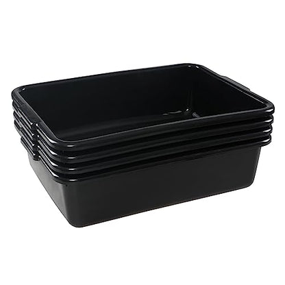 13 Liters Commercial Bus Tub, 4 Packs Bus Tubs Box/Wash Basin Tub - size: 13 L
