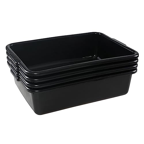 13 Liters Commercial Bus Tub, 4 Packs Bus Tubs Box/Wash Basin Tub - size: 13 L