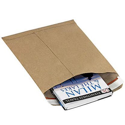 Aviditi Kraft Self-Seal Padded Mailers, #1, 7 1/4" x 12", Kraft Brown, Peel and Seal Closure, Fiber Cushioned Envelopes for Protecting Items During Shipping and Mailing, Case of 25 - color: Kraft