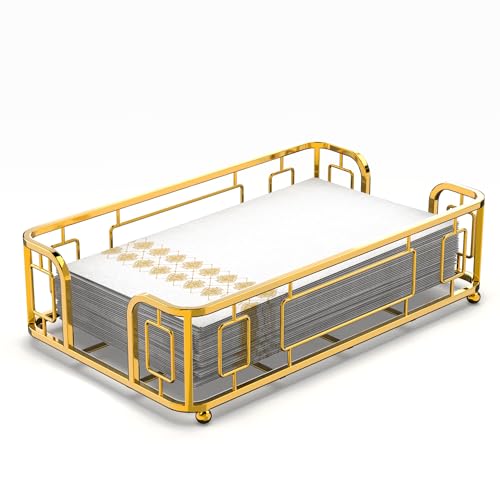 Guest Hand Towel Holder Tray for Bathroom Countertop, Gold Metal - color: I - Matt Gold Guest Towel Holder Tray, size: Guest Towel Holder
