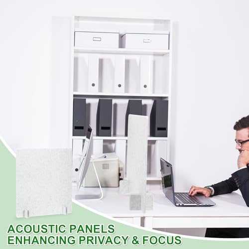 PATIKIL Desk Dividers 24" x 24",with 4Pcs Support Feet, Light Gray Style B - color: Light Gray Style B, size: 24" x 24"