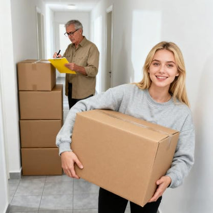 Double Corrugated Moving Boxes with Handles, 12 Pack, 20×15×20" - size: 20" x 15" x 20"-Handle