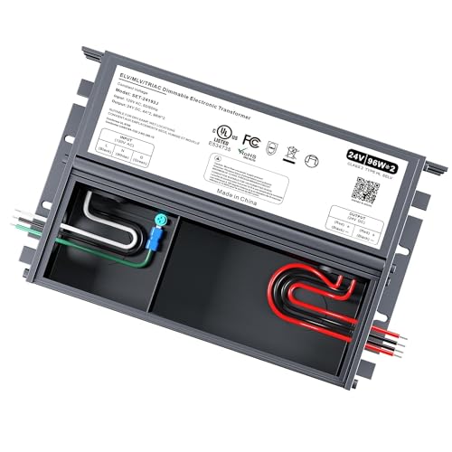 192W 24V Dimmable LED Driver, Triac/ELV/MLV AC to DC Power Supply for LED Light, Halogen Bulb, LED Transformer Compatible with Lutron & Dimmer, for Indoor/Outdoor Use - size: 192W 24V Built in Junction Box