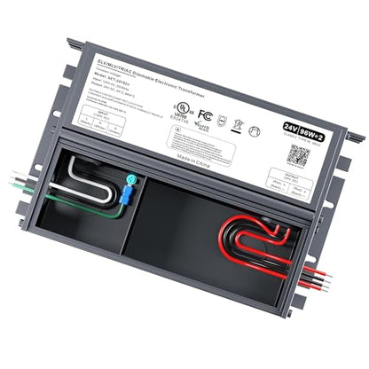 192W 24V Dimmable LED Driver, Triac/ELV/MLV AC to DC Power Supply for LED Light, Halogen Bulb, LED Transformer Compatible with Lutron & Dimmer, for Indoor/Outdoor Use - size: 192W 24V Built in Junction Box