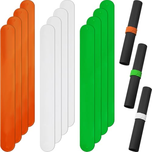 Charniol 12 Pieces Gift Wrapping Paper Roll Holder, Green, Orange, White - color: Green, Orange, White