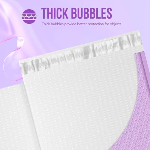 Fuxury Bubble Mailers 12x15 Inch Lavender Purple Padded Envelopes 25 Pack - color: Lavender Purple, size: 12x15" 25PC