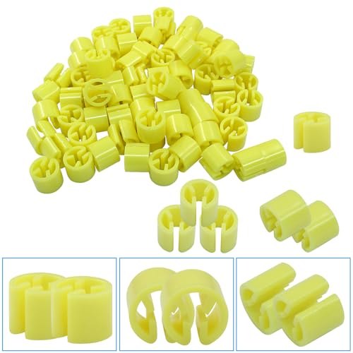 Clothes Hanger Marker Blank Clothing Tag Buckle, Yellow - color: Yellow