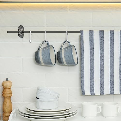 Lyrow 40 Pcs Stainless Steel J Hook, Wire Shelving, Hanging Hooks, Silver - color: Silver