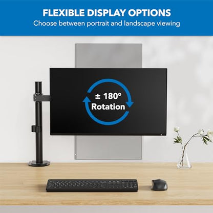 Mount-It! Single Monitor Arm Desk Stand, 19-32" Screens